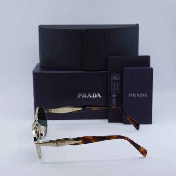 Final Price! Prada PR65ZS ZVN70L Gold Green Sunglasses - Picture 13 of 13